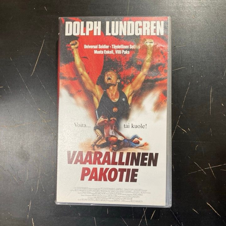 Vaarallinen pakotie VHS (VG+/M-) -toiminta-